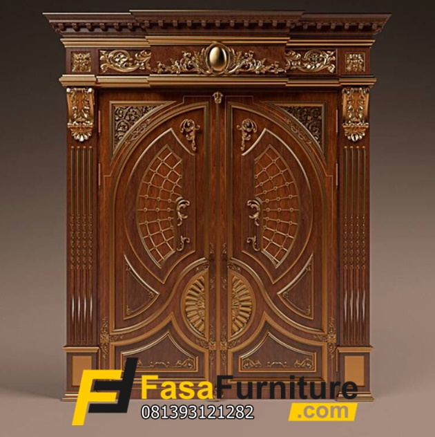 Model Pintu Utama Ukiran Mewah Asli Jepara