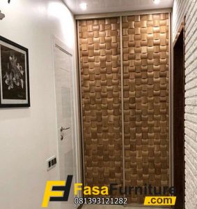 Pintu Double Minimalis Motif Anyaman Tikar