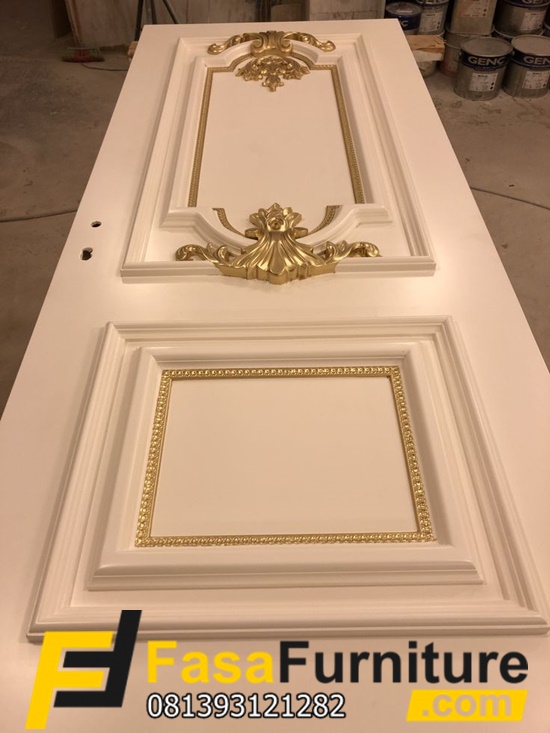 Model Daun Pintu Ukiran Gold Mewah FF-701