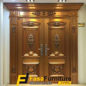 Pintu Kayu Jati Ukiran Model Klasik Jepara
