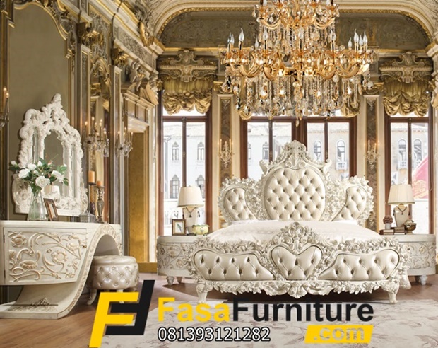 Set Kamar Tidur Pengantin Model Klasik Duco