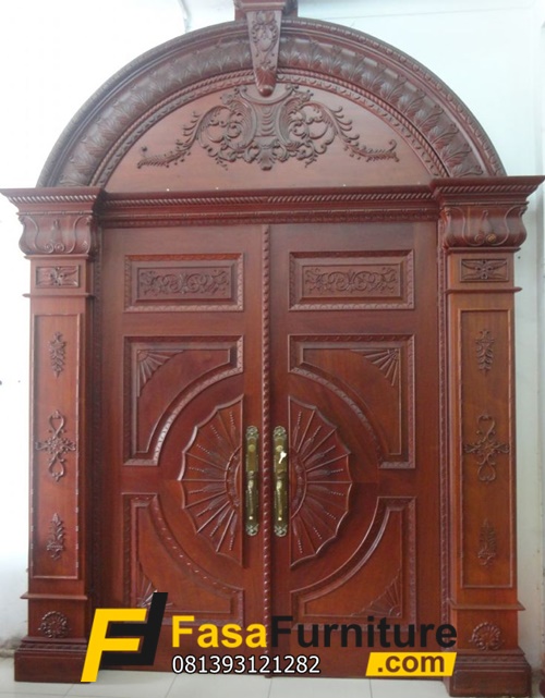 Kusen Jati Pintu Rumah Utama Ukir Mewah