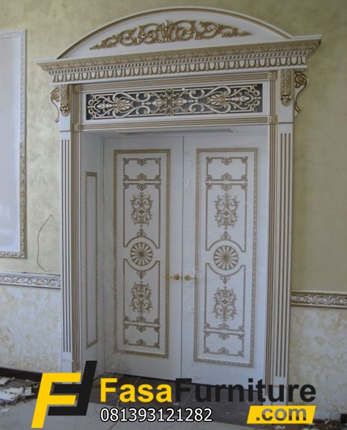 Model Pintu Double Klasik Duco Kayu Jati