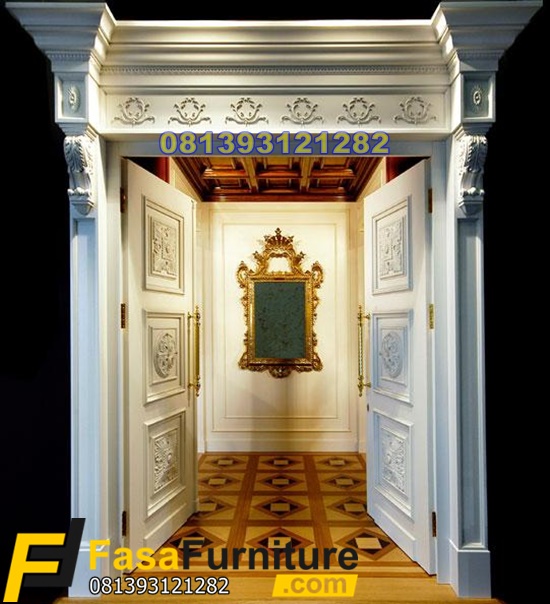 Model Kusen Pintu Utama Klasik Minimalis Profilan