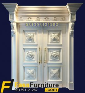 Pengrajin Pintu Utama Klasik Model Kusen Profilan Mewah