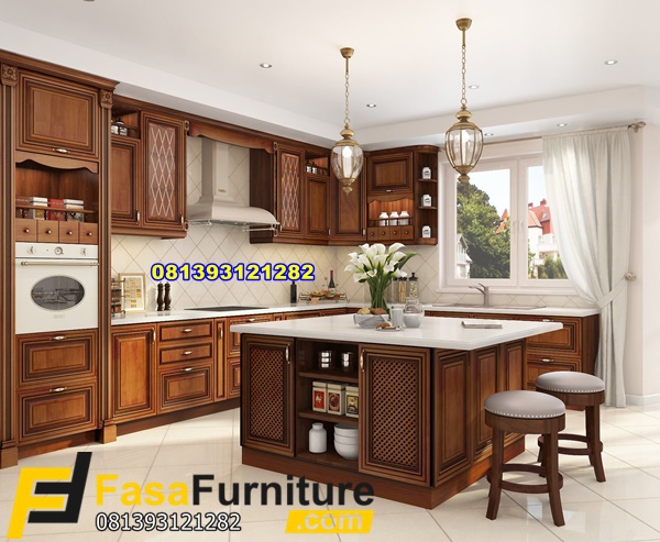 Contoh Kitchen Set Jati Ruang Dapur Minimalis