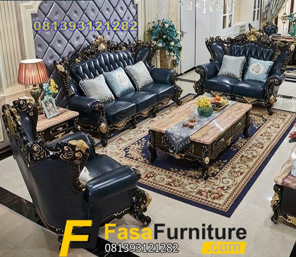 Sofa Tamu Mewah Model Klasik Eropa