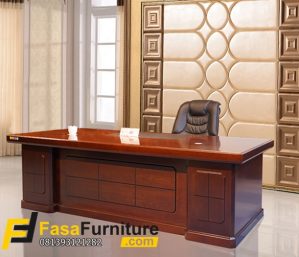 Meja Kantor Kayu Jati Modern Minimalis