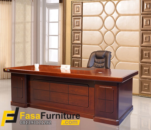 Meja Kantor Kayu Jati Modern Minimalis