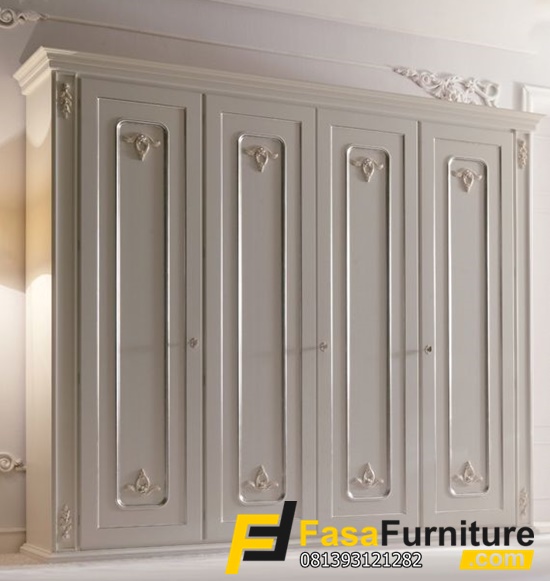 Lemari Pakaian 4 Pintu Mewah Duco FF-814