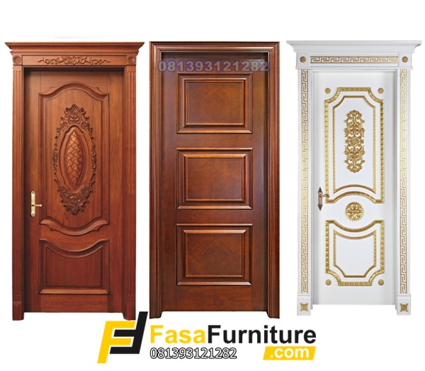 3 Model Pintu Kamar Modern Kayu Jati