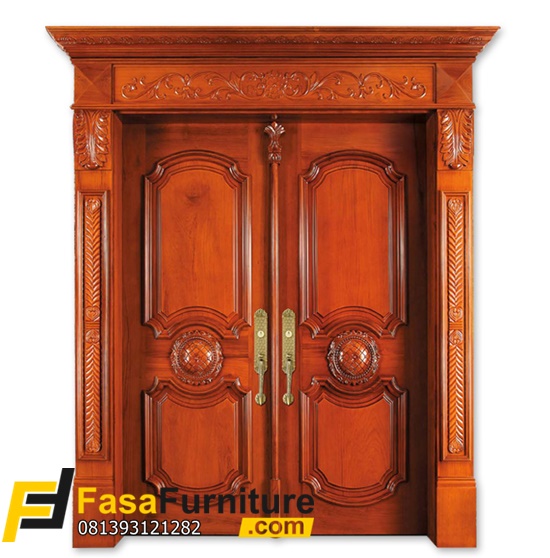 Model Pintu Double Klasik Jepara Kayu Jati