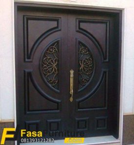 Model Pintu Kayu Jati 2 Daun Mewah