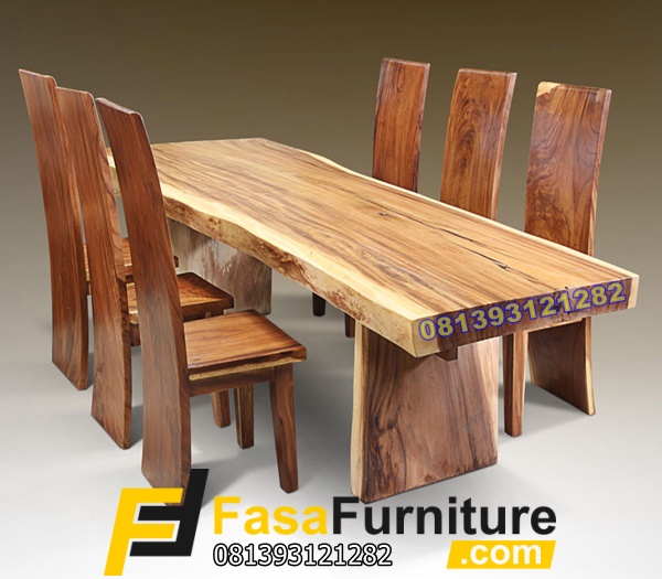 Set Meja Trembesi 6 Kursi