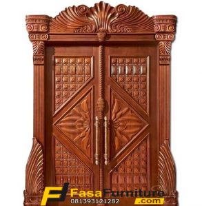 1 Set Kusen Pintu Utama Ukir Modern
