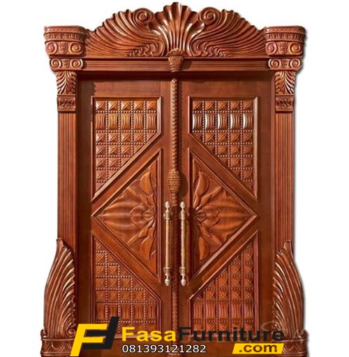 1 Set Kusen Pintu Utama Ukir Modern