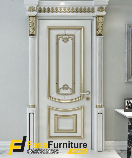 Model Pintu Kamar Tidur Sultan Ukiran Gold Mewah