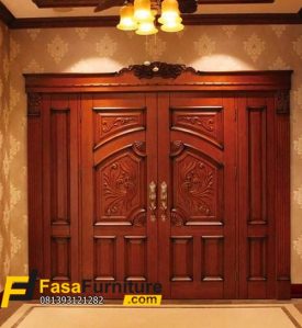 Pintu Rumah Klasik Ukir Dari Kayu Jati Mewah