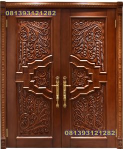 Model Pintu Depan Ukir Klasik Terbaru Kayu Jati