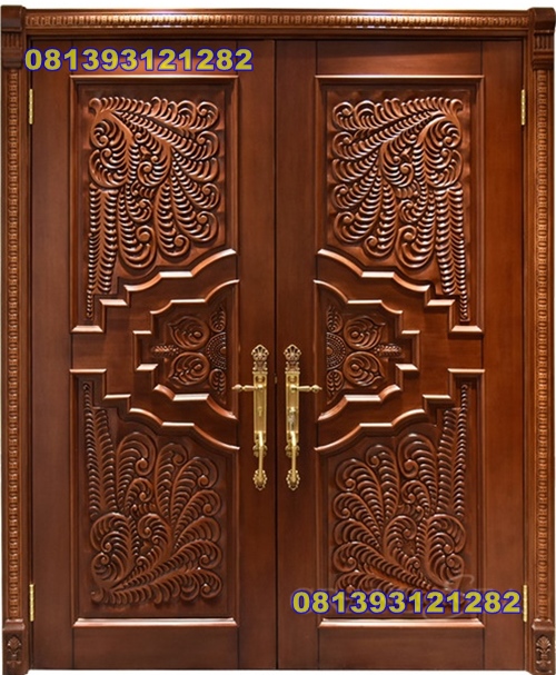 Model Pintu Depan Ukir Klasik Terbaru Kayu Jati