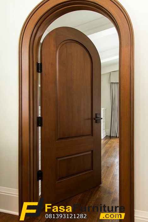 Model Pintu Kamar Lengkung Kayu Nangka