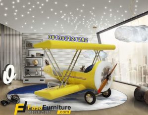 Model Tempat Tidur Anak Pesawat Tempur Terbaru