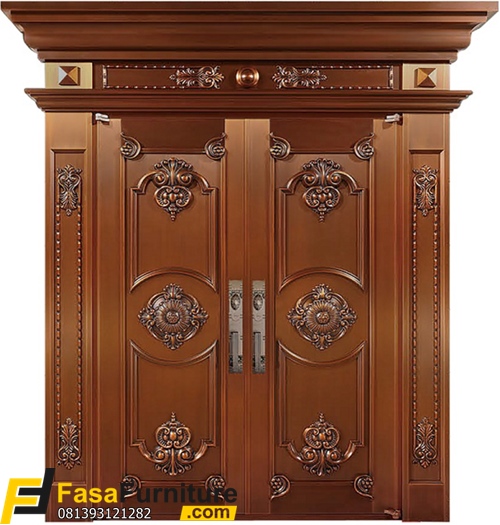 Model Pintu Rumah Klasik Ukir Terbaru Asli Jati
