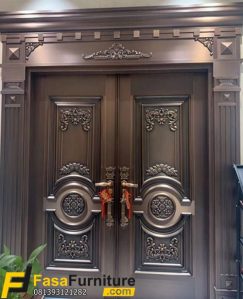 Pintu Rumah Klasik Ukir Modern Kayu Jati