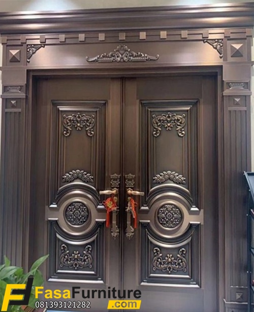 Pintu Rumah Klasik Ukir Modern Kayu Jati