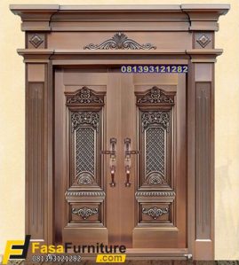 Model Pintu Rumah Mewah Klasik 2 Pintu