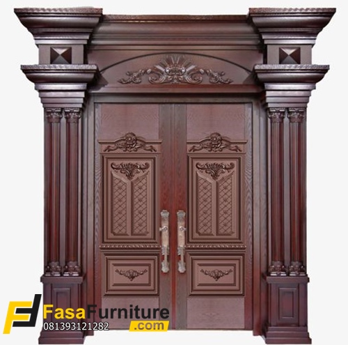 Pintu Rumah Sultan Terbaru Double Architrave Ukir