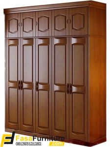 Lemari Pakaian Jati 5 Pintu Mewah