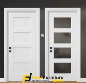 2 Model Pintu Kantor Minimalis Kaca Modern Kayu Jati