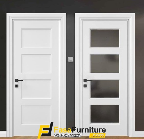 2 Model Pintu Kantor Minimalis Kaca Modern Kayu Jati