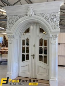 Model Pintu Rumah Klasik Lengkung Ukir Terbaru