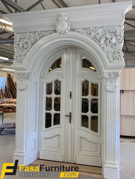 Model Pintu Rumah Klasik Lengkung Ukir Terbaru