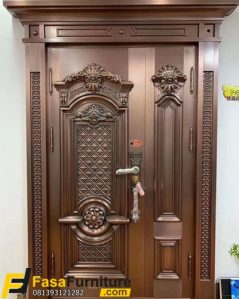 Model Pintu Rumah Mewah Natual Klasik Ukir Modern