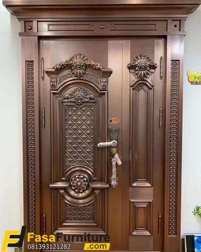 Model Pintu Rumah Mewah Natual Klasik Ukir Modern