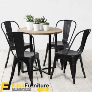 Set Meja Kursi Cafe Besi Modern