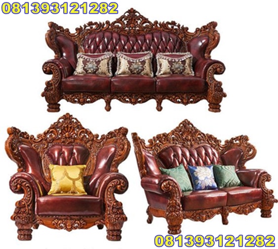 Model Sofa Tamu Mewah Ukir Jepara Terbaru