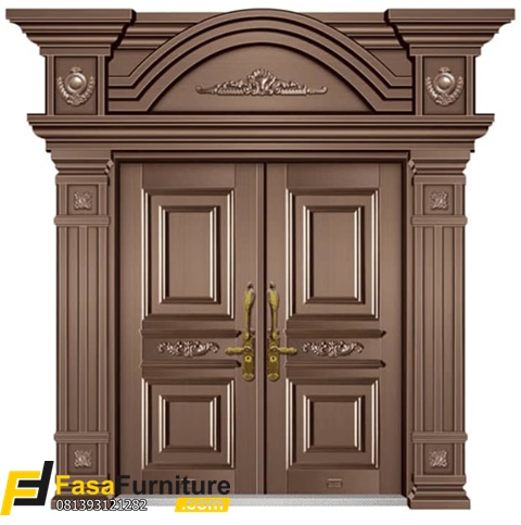 Daun Pintu Rumah Kayu Jati Modern