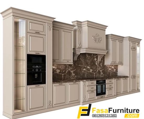 Model Kitchen Set Lurus Mewah
