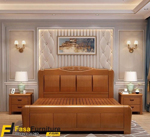 Tempat Tidur Jati Terbaru Ukuran 180 x 200