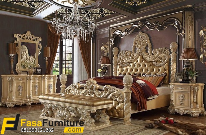 Jual Tempat Tidur Mewah Ukir Modern