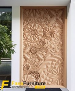 Pintu Rumah Mewah Ukiran Batik Modern