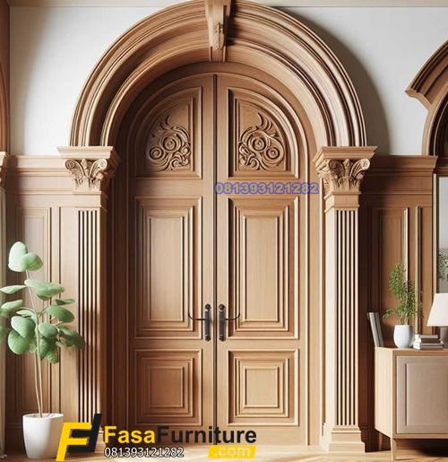 Model Pintu Rumah Minimalis Lengkung Klasik