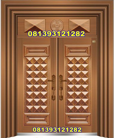 Pintu Rumah Model Kotak Profilan Minimalis Modern