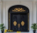 Model Pintu Rumah Mewah Ukir 2 Pintu Elegan