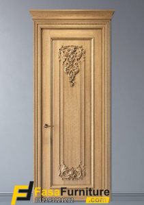 Pintu Kamar Kayu Jati Ukir Modern