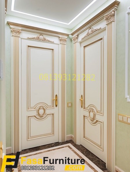 Pintu Kamar Jati Ukir Duco Mewah